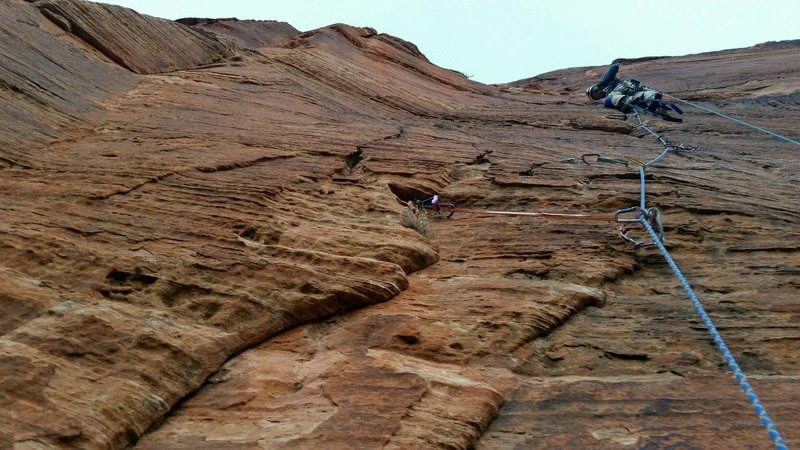 Pitch 8. Lots of hook moves!!