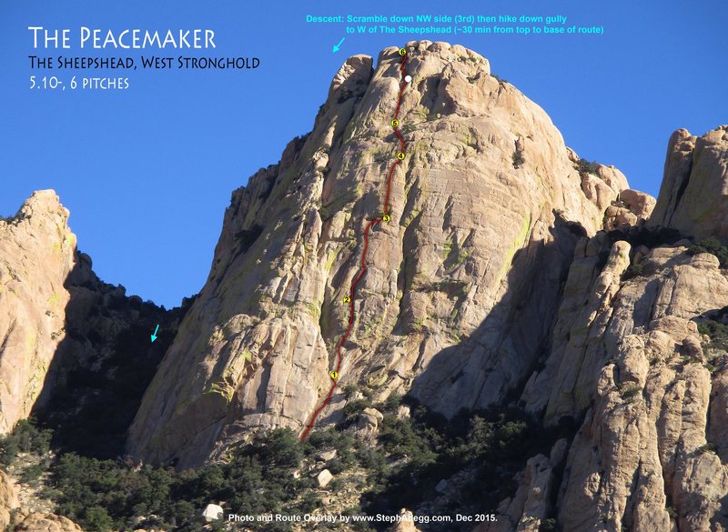 Route overlay for The Peacemaker.