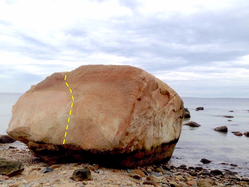 Rock Bight boulder at low tide.