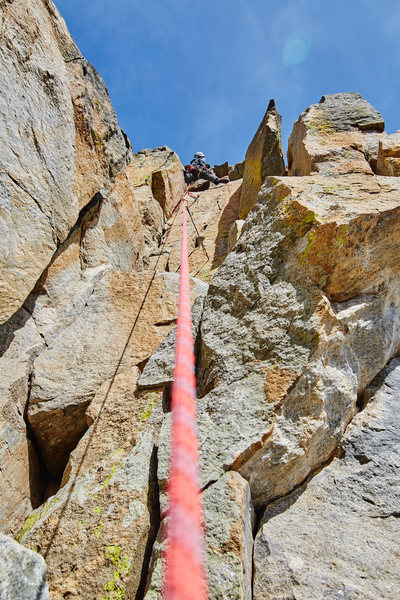 P3 Stiffest moves on the route and arguably the most fun. Though I mean, this climb as a whole is just breezy fun :-)