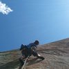 Jordon Griffler on the last pitch of Days of Heaven. RMNP. Late summer 2015.