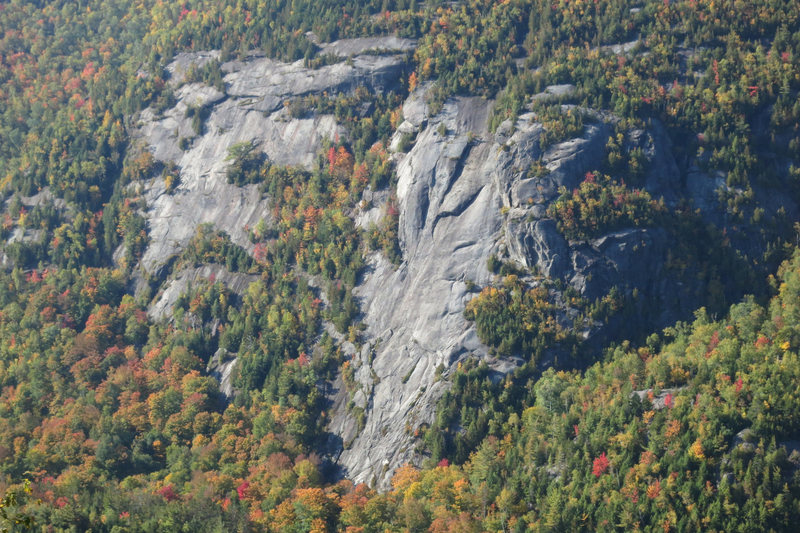 Chapel Pond Slab (on the right) and Emperor Slab (on the left).