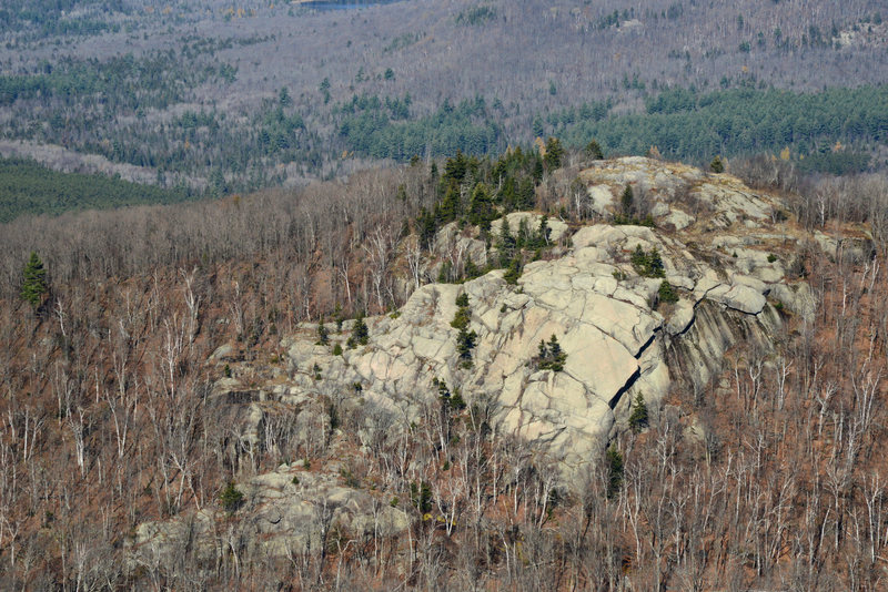 There's a lot of rock at Chimney Mountain (other than the spire). For example, this is the South Face.