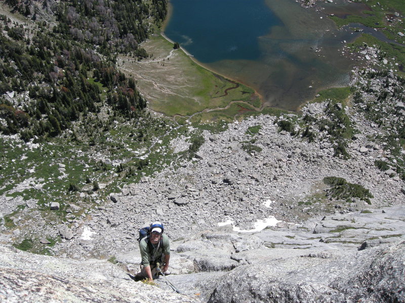 Looking back while on NE Face.