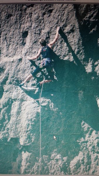 Todd Graham on Flashflood, Owens River Gorge