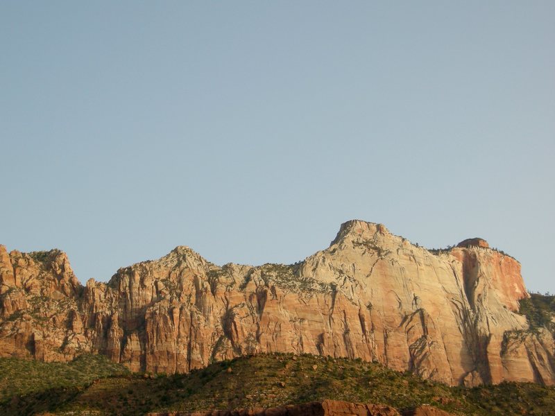 Rock Climbing In West Temple, Zion National Park