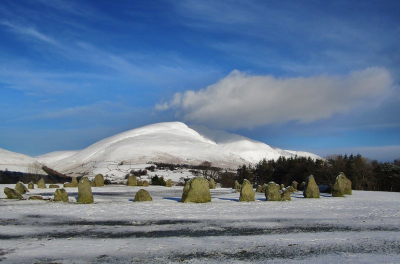 3000BC stone Circle Keswick .. Photo 14th Jan 2016