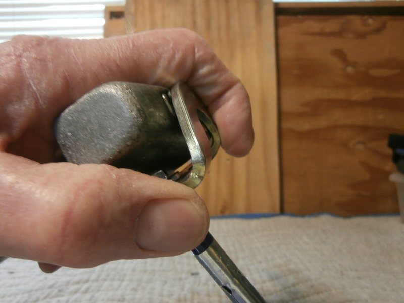 Bolt stabbing.3 This is how I'd be holding to insert in the hole