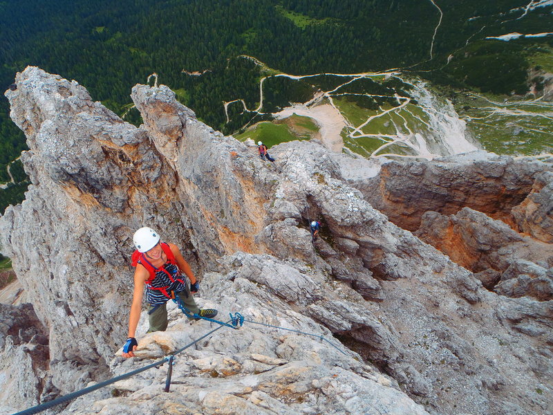 Climb the skinny arete