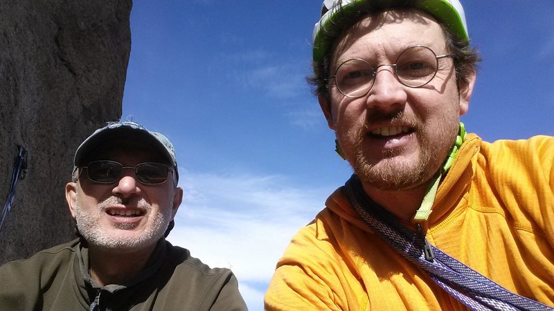 Center Route on Cynical Pinnacle with Mike C. January 23rd. 2016. Fantastic Colorado winter day.