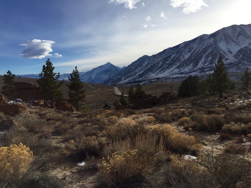 The view south towards The Wheeler Crest