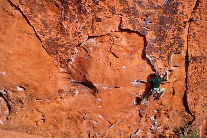 Daniel Crusing past the crux