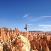 Running a few laps around Bryce Canyon on our way to Cochise. With a quick yoga stop.