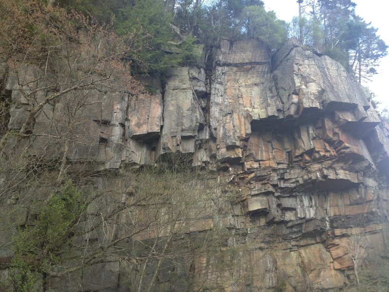 One of the most impressive roof systems in the Adirondacks. The Hydrofax (12b) punches through the roof on the right.