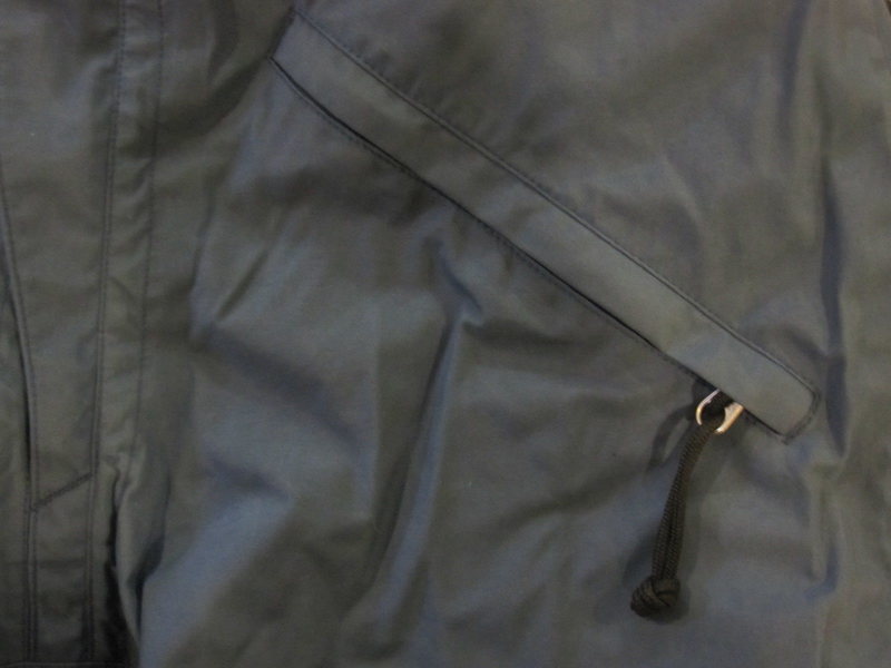 Front zip pocket detail