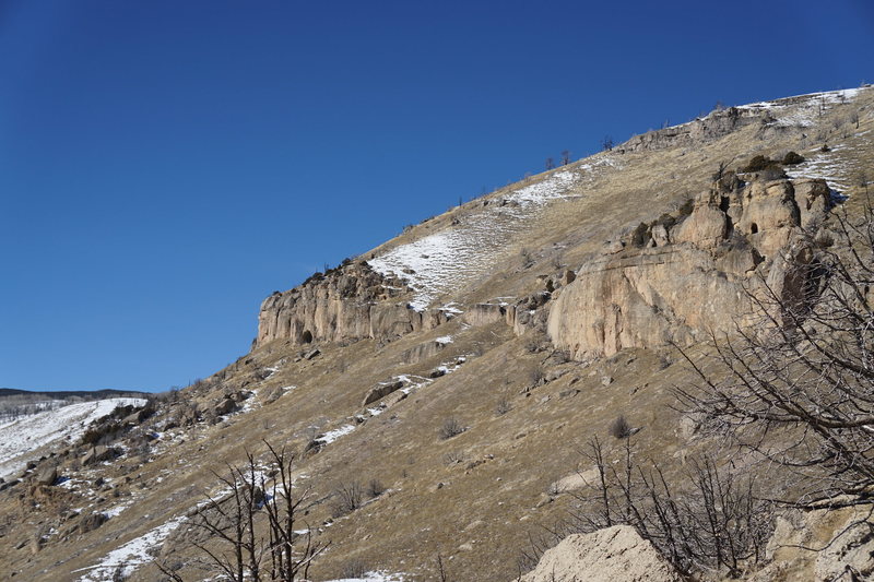 The view of Fairfield Hill from The Wilds (February 2016)