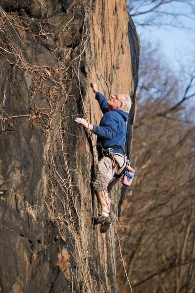 Barely legal just after the crux<br>
Photo by <br>
Jason Germeroth