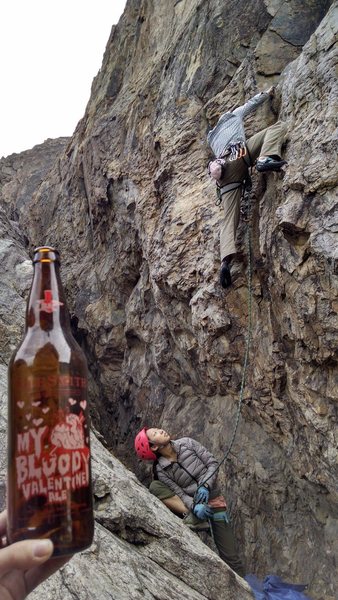 Last night's festivities and this morning's climb. HVD.