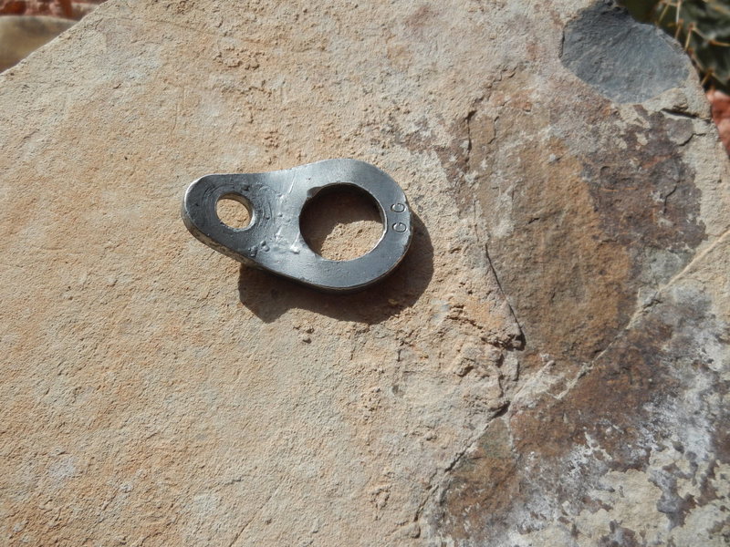 In the late 80s I replaced this bolt and hanger on the climb now known as "History Repeats Itself." Any one know an old timer with these initials?