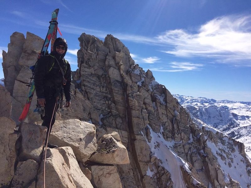 just before the final 3rd class to the summit