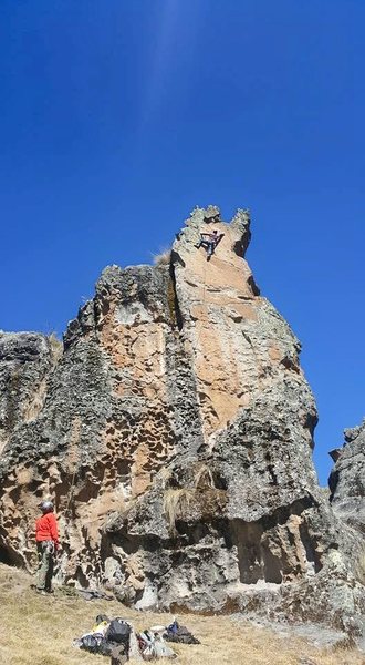 Jordi finishing the route