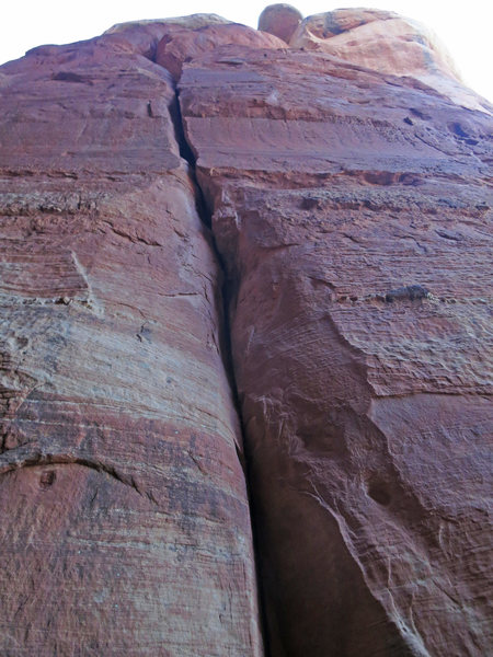 Looking up P1 from the notch.