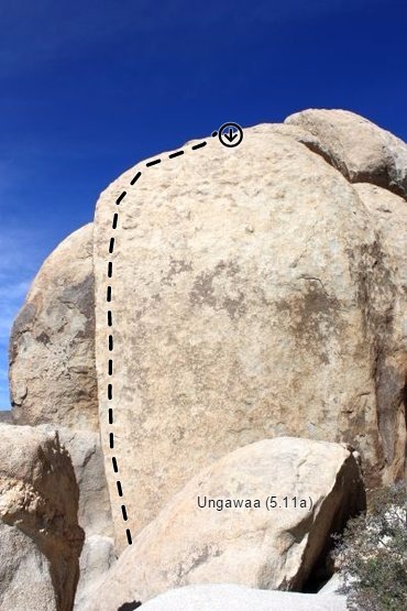 Ungawaa (5.11a), Joshua Tree NP