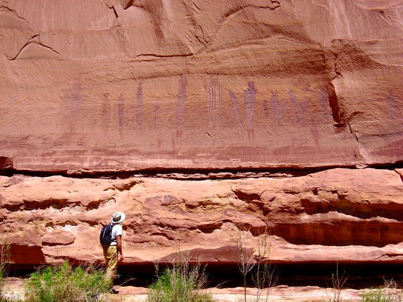 The Great Gallery, in Horseshoe Canyon. Canyonlands N.P. 