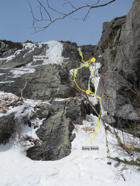 Route, as seen from the base Feb 28, 2016.