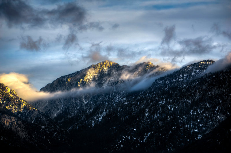 Galena Peak from the road up to Morton Peak, a few miles to the west.