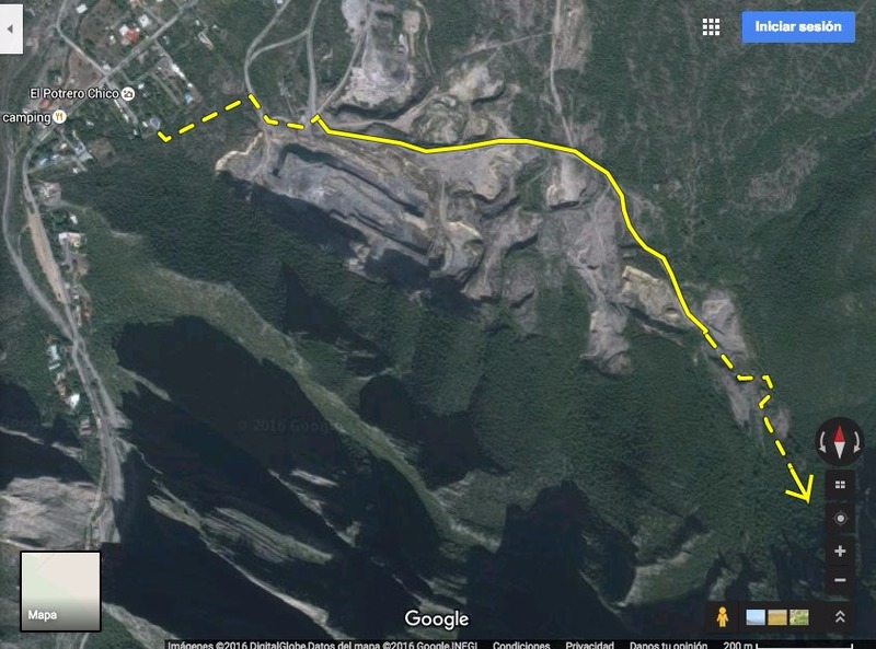 Map to Fitness Cave from La Posada