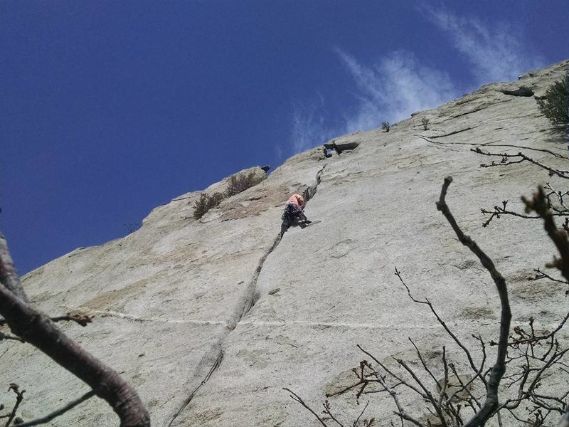 Eric F. Working his way into the wide section.