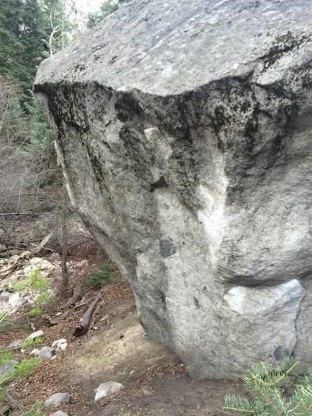 Shivers starts on the opposing side pulls in the lower right corner of this photo.