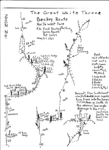 Here is the topo I made for the route after Nate and I did the route.