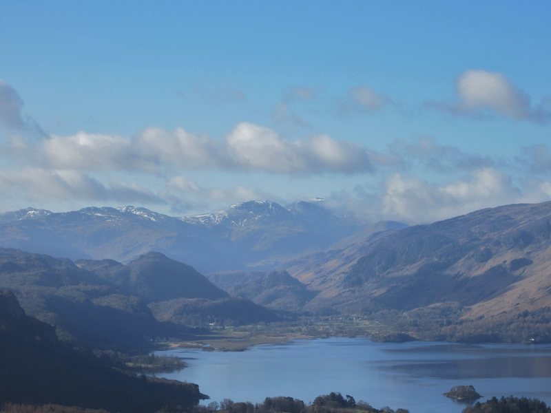 looking down the Borrowdale Valley