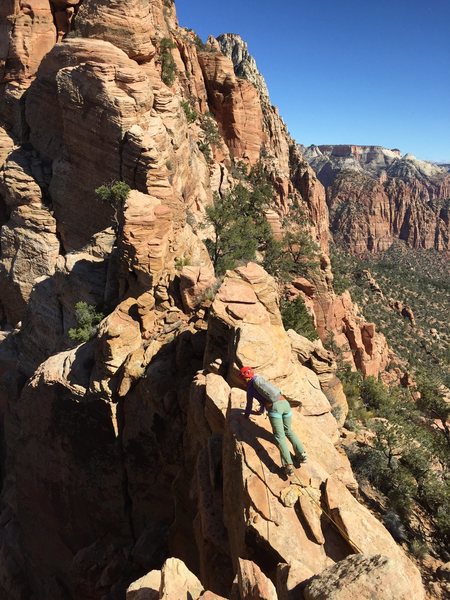 Ridge climbing.