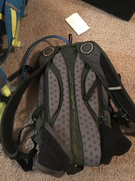 Camelbak. This is in good condition with the exception of some holes in bottom from scrambling down rocks for too long (thanks Epinephrine). Includes a 100oz camelbak reservoir. $30.
