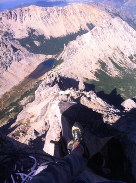 summit of Principal looking at La Vieja, M2, and Aguja Frey