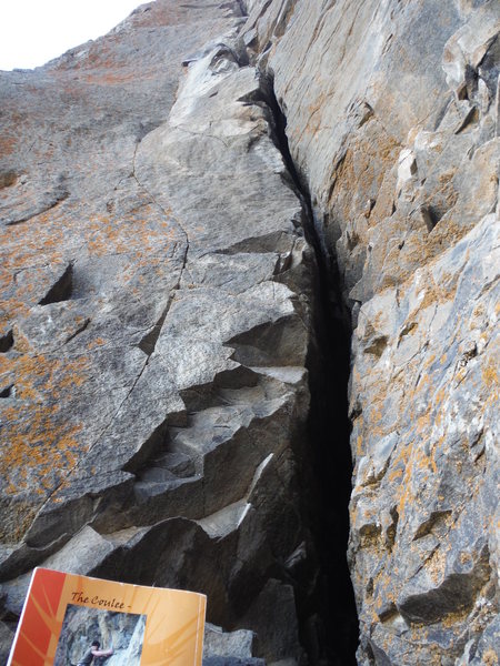 The crack gets a little roomy in places