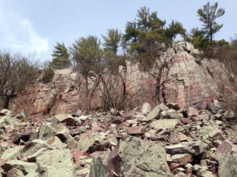 Crag under Balanced Rock in Devils Lake Wisconsin