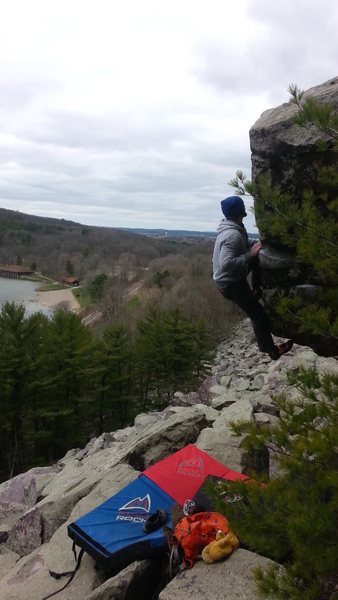 Committing last move, but this problem protects well and is a must do! And that view.....