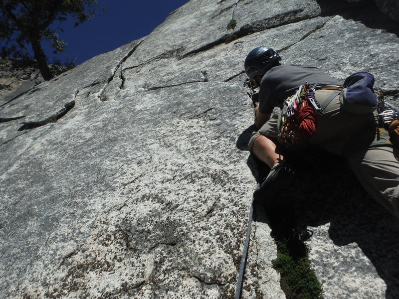Rock Climbing in Middle Crag, Yosemite National Park