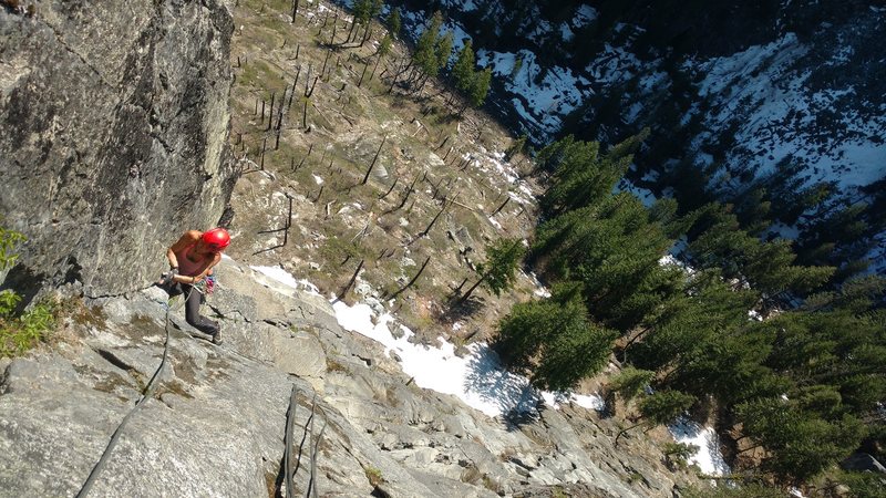 Steph Abegg on upper Iconoclast.