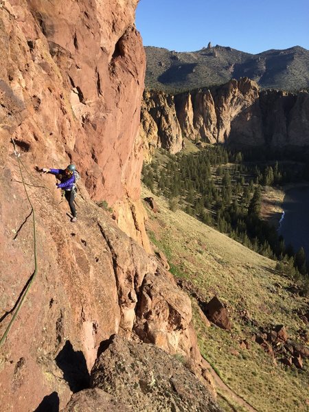 The tenuous traverse (P2)