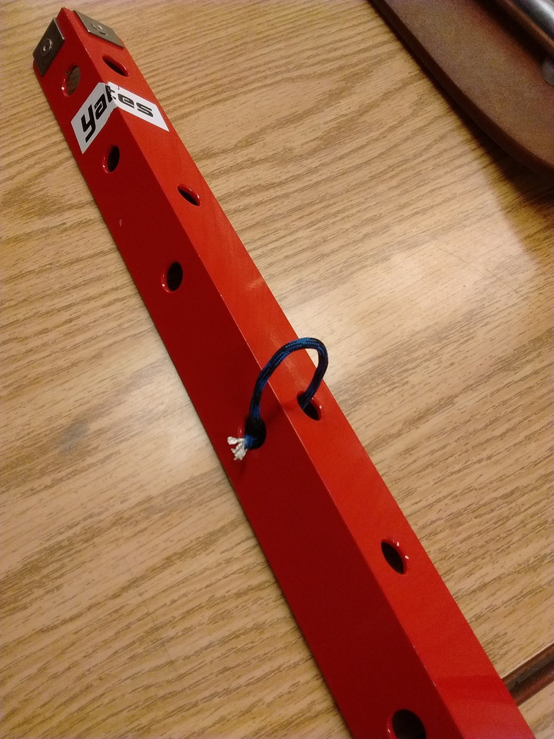 center clipping loop added to yates picket. use 5.5mm dyneema cord with