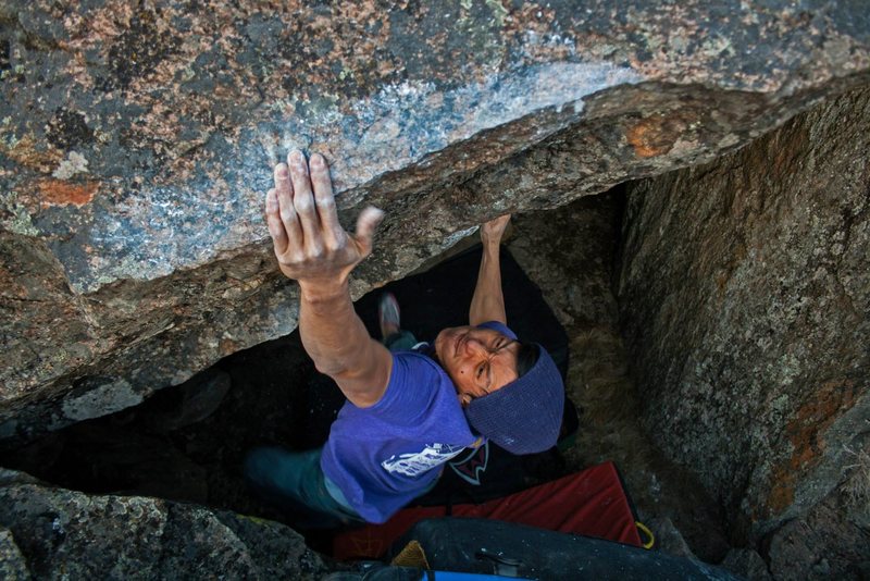 Hitting the lip of Montana's Most Wanted. Photo: M.Abbott<br>