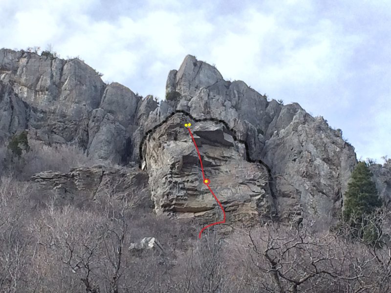 Facerock from the Pipeline trail. Hummingbird in Red.