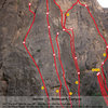 Noravank Canyon, Sector C. <br>
For full information visit our website: <br>
http://uptherocks.com/index.php/rock-climbing-topo-armenia/233-topo-noravank-canyon