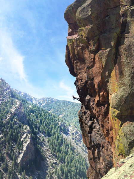 After my fat whipper into space towards the top of the final hand crack.