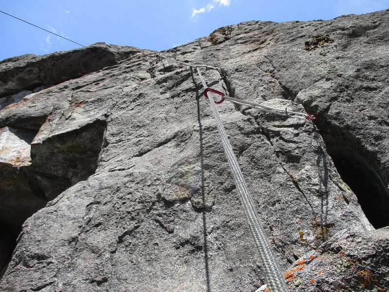 The crux section of Crack of Doom.